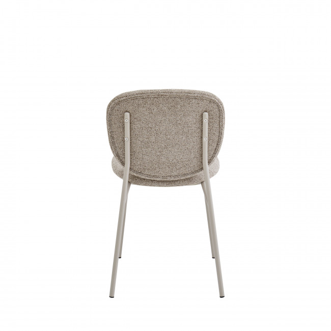 Dalby - Lot de 2 chaises en tissu pieds beiges