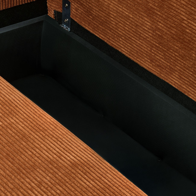 Pol - Canapé d'angle convertible réversible 4 places en velours côtelé