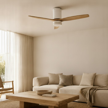 Halo - Ventilateur de plafond silencieux avec éclairage LED intégré