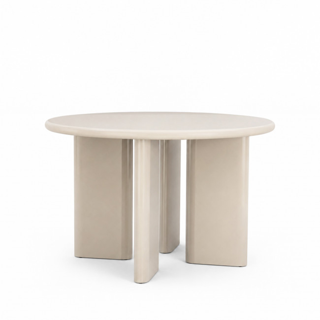 Pyranth - Table à manger ronde 4 personnes en bois 