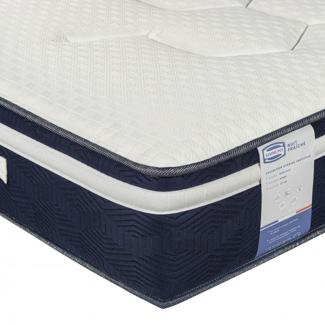 Nuit fraîche - Matelas Hybride fraîcheur 100% ressorts, accueil moelleux