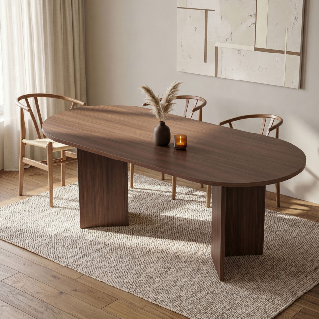 Sam - Table à manger extensible 6 à 8 personnes en bois 160-200x75cm