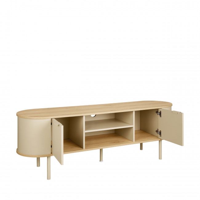 Will - Meuble TV 2 portes en bois et métal L150cm