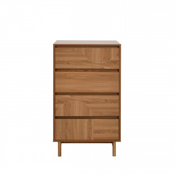 Abby - Commode 4 tiroirs en bois L60cm