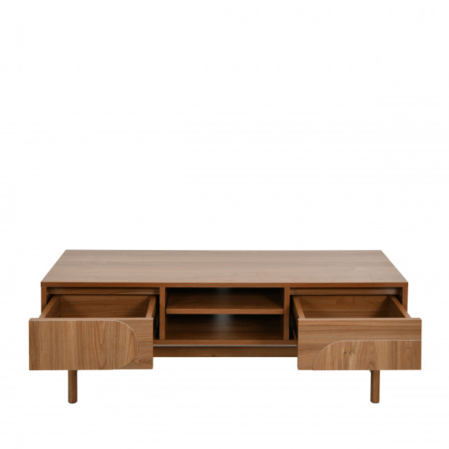Abby - Meuble TV 2 tiroirs en bois L120cm