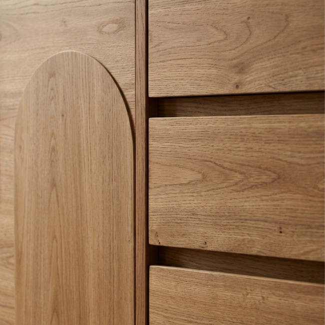 Abby - Buffet 2 portes 3 tiroirs en bois L110cm