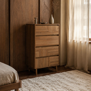 Abby - Commode 4 tiroirs en bois L60cm