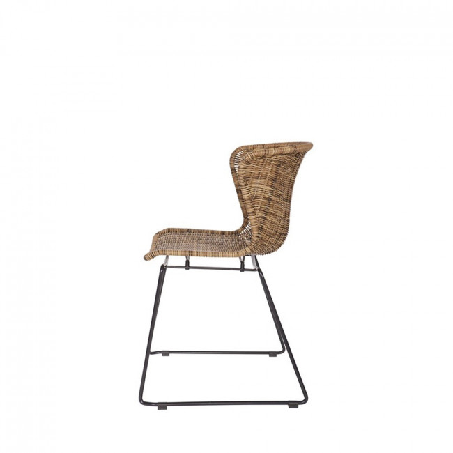 2x chaise en rotin tressé Wings naturel