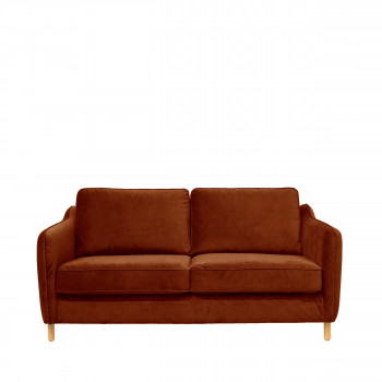 Vornay - Canapé convertible ouverture express 2 places en velours