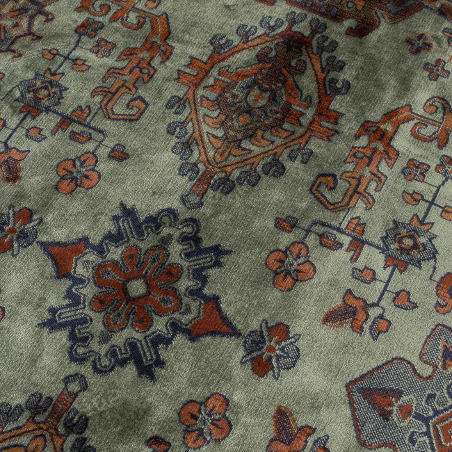 Raz - Tapis persan rouge à franges