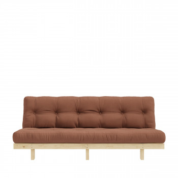 Lean – Canapé convertible en bois naturel et tissu
