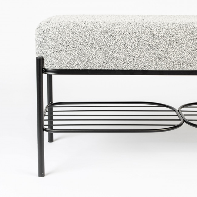 Milou - Banc en tissu et métal
