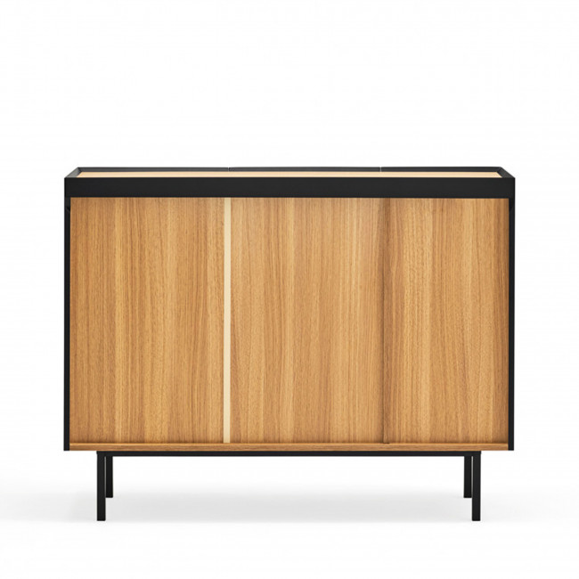 Arista - Buffet en bois 3 portes 3 tiroirs L110cm