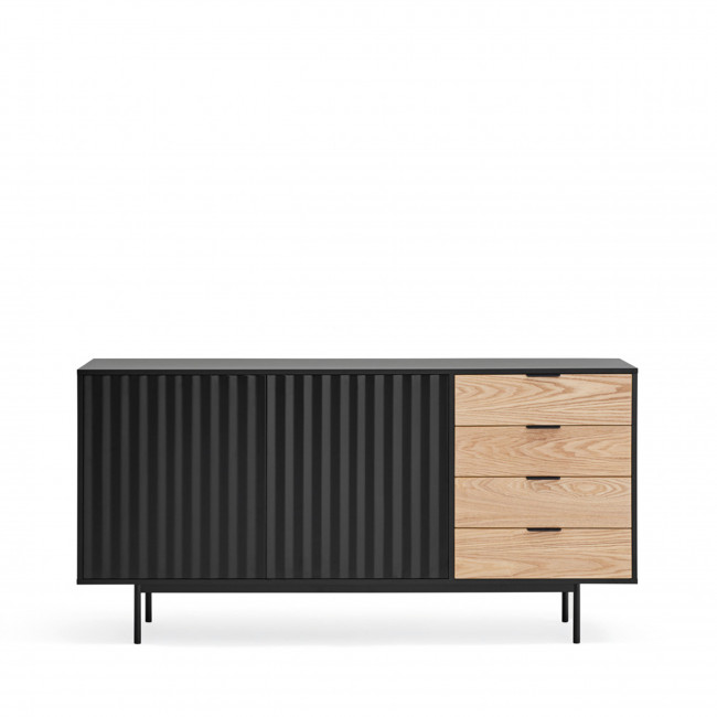 Sierra - Buffet en bois 2 portes 4 tiroirs L159,2cm