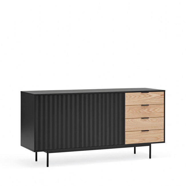 Sierra - Buffet en bois 2 portes 4 tiroirs L159,2cm