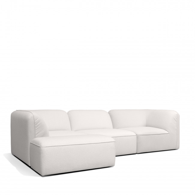 Noor - Chauffeuse pour canapé modulable en tissu bouclette