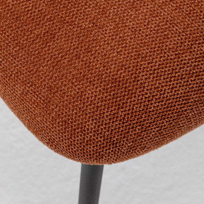 Vander - Lot de 2 chaises en tissu et métal