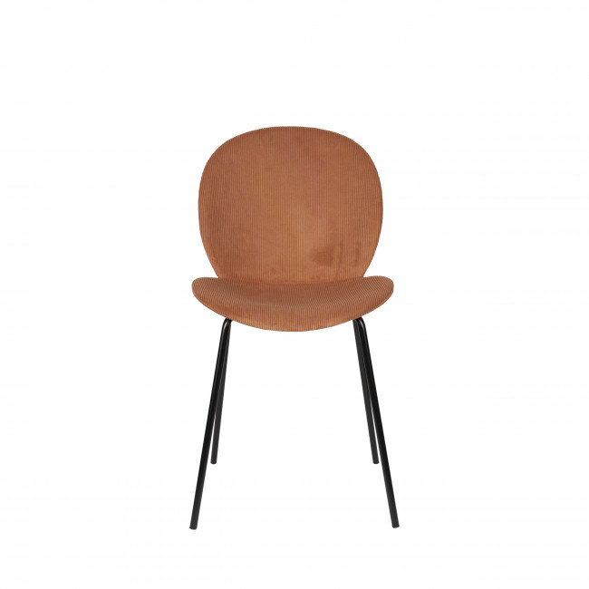 Bonnet - Lot de 2 chaises en velours côtelé et métal