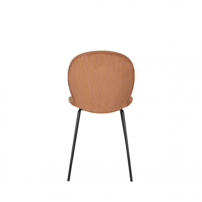 Bonnet - Lot de 2 chaises en velours côtelé et métal